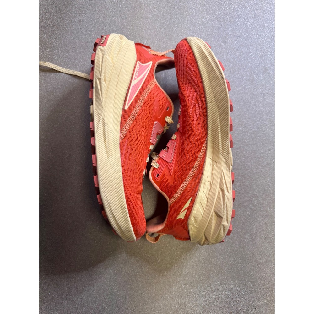 Altra W Lone Peak‎ 7 Trail Running Shoes Women's Size 10 Red Orange MaxTrac - Picture 2 of 10